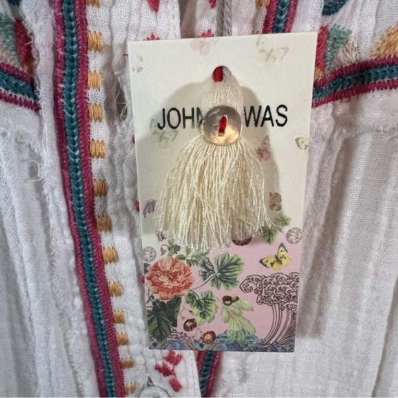 JOHNNY WAS Toyah top embroidered long sleeve - Picture 8 of 10